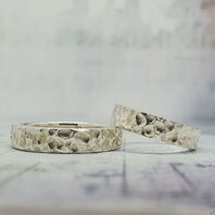 Обручальные кольца 40192346 | 40192346-Ю15498 из серебра, фигурные