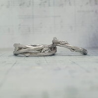 Обручальные кольца 46121472 | 46121472-Ю15506 из белого золота, фигурные