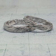 Обручальные кольца 49720278 | 49720278-Ю15621 из белого золота, фигурные