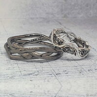 Обручальные кольца 49727988 | 49727988-Ю15645 из серебра, фигурные