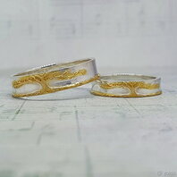 Обручальные кольца 49689658 | 49689658-Ю15674 комбинированные, фигурные