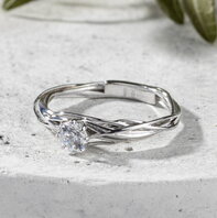 Помолвочное кольцо 47653598-Ю15685 из серебра