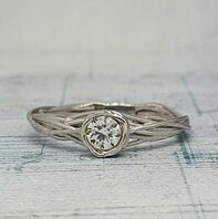 Помолвочное кольцо 40277964-Ю15721 из белого золота