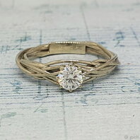 Помолвочное кольцо 49137470-Ю15751 из белого золота