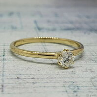 Помолвочное кольцо 47189414-Ю15763 из желтого золота