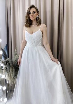 Свадебный салон Black diamond wedding 1953-B69201. А-силуэт, длинное без шлейфа.