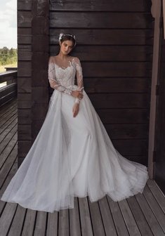 Свадебное платье ТК 0686-M69570. Силуэт Русалка (Рыбка), трансформер.