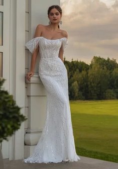 Свадебное платье ТК 0697-M69581. Силуэт Русалка (Рыбка), длинное со шлейфом.