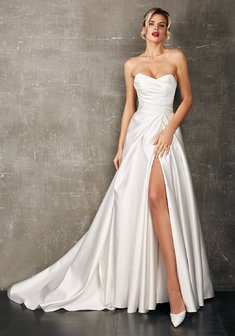 Свадебное платье Olga Sposa 1822-O69679. А-силуэт, длинное со шлейфом.