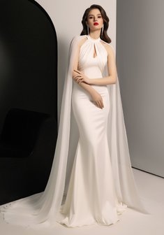 Свадебное платье Olga Sposa 3022-O69705. Силуэт Русалка (Рыбка), длинное со шлейфом.