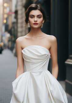 Свадебное платье Olga Sposa 3121-O69717. А-силуэт, длинное без шлейфа.