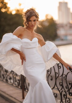 Свадебное платье Parisa-2-M69999. Силуэт Русалка (Рыбка), длинное со шлейфом.