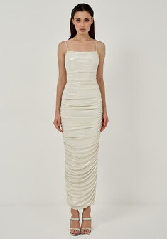 Вечернее платье Элайн Шайн-V70046. С прямой юбкой, длинное без шлейфа.